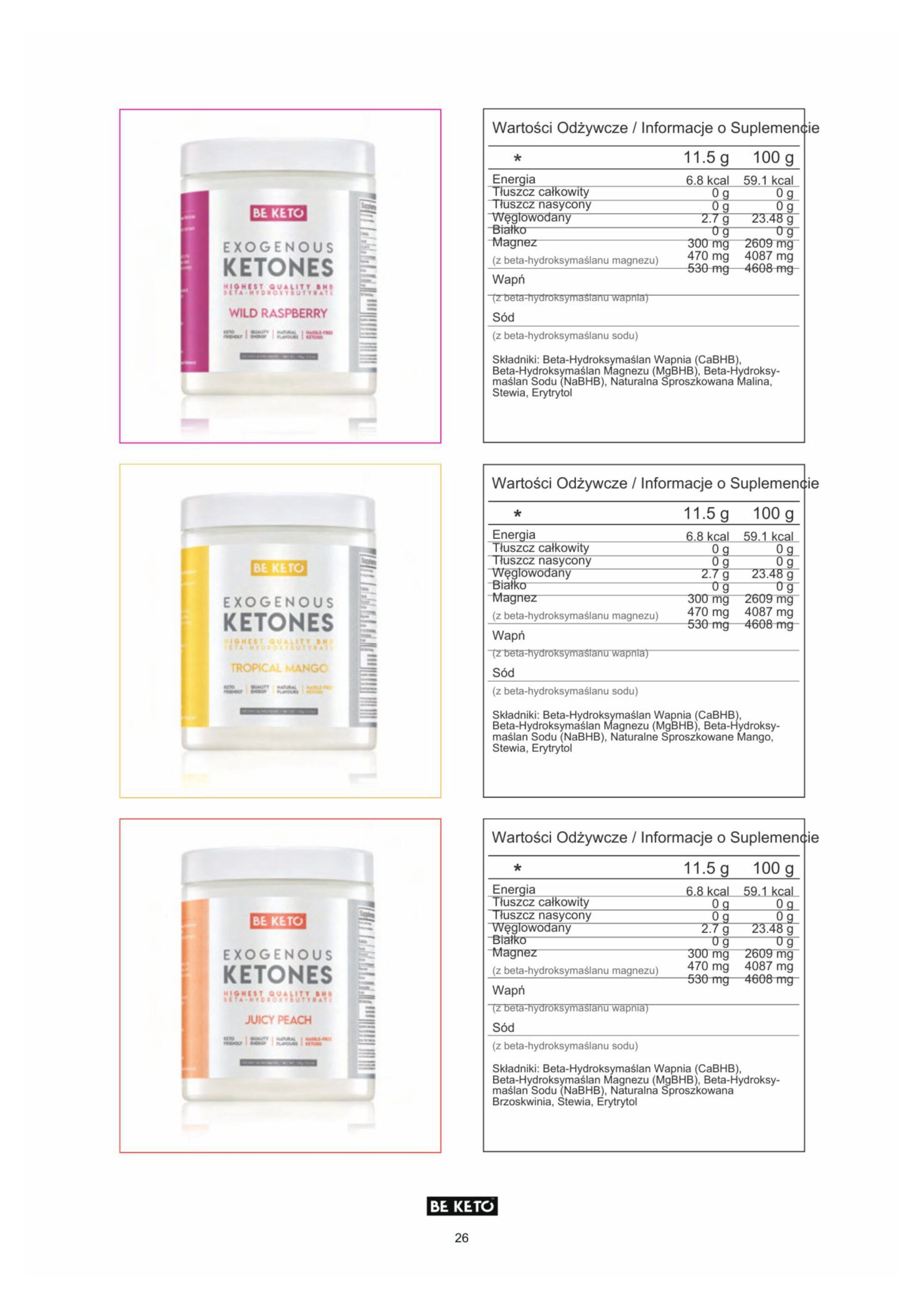 Ketony Egzogenne – Tropikalne Mango 150g - obrazek 2