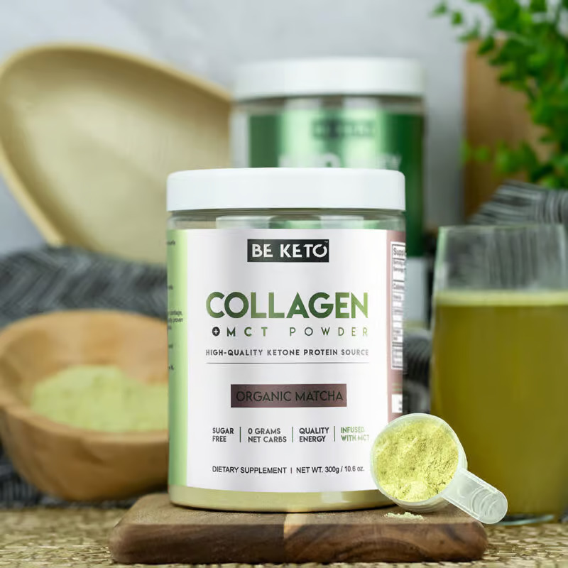 Keto Kolagen z olejem MCT – Matcha 300G - obrazek 2