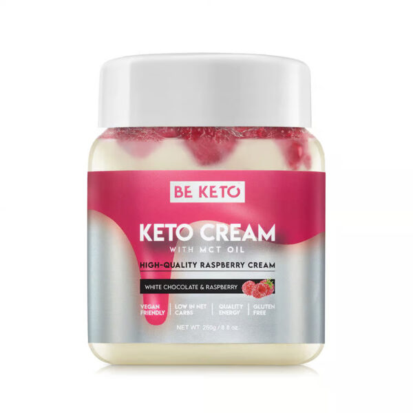 Keto Krem™ Biała Czekolada & Malina 250g