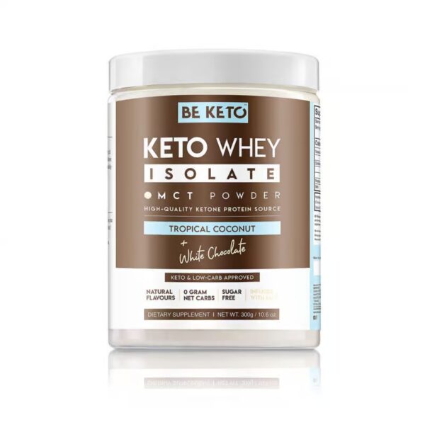 Keto Izolat Białka z MCT – Kokos & Biała Czekolada 300G