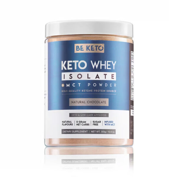 Keto Izolat Białka z MCT – Naturalna Czekolada 300g