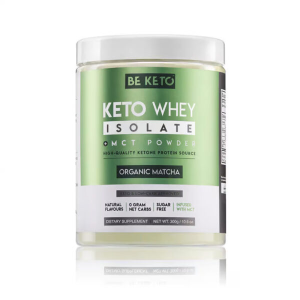 Keto Izolat Białka z MCT – Matcha 300g