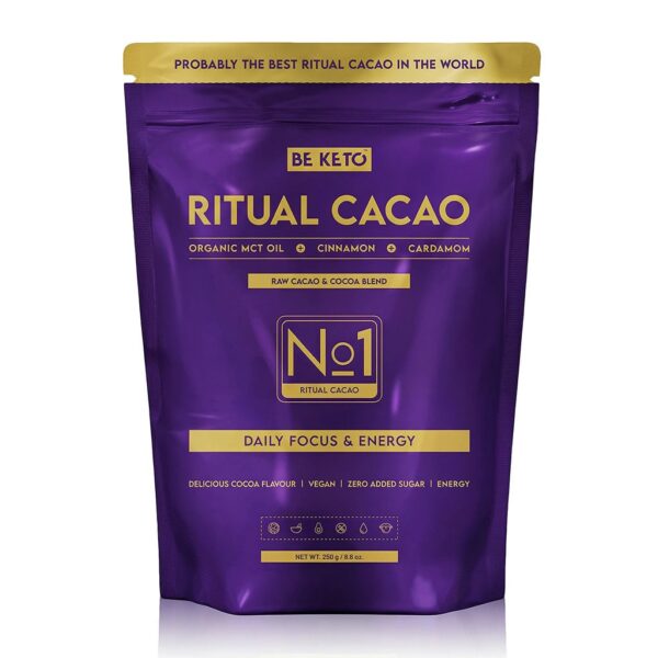 Kakao Ceremonialne – Ritual (Olej MCT & Błonnik Akacjowy) – Cynamon & Kardamon 250g