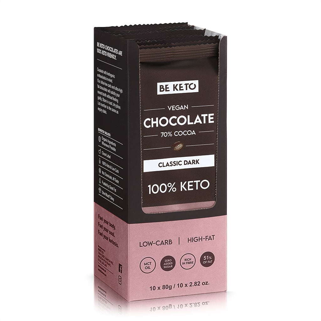 Wegańska Keto Czekolada z Olejem MCT – Dzika Malina 80g